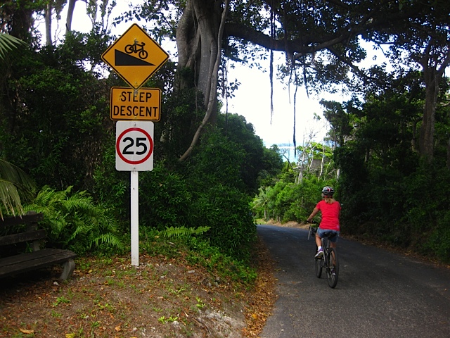The island's maximum speed limit is 25km/hour.
