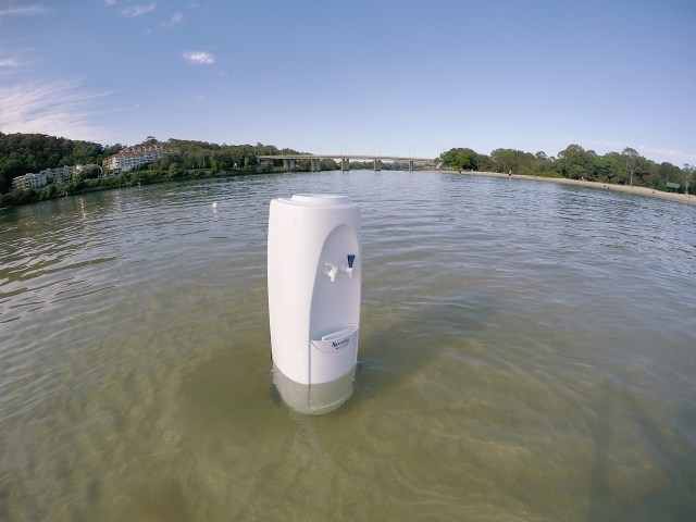 Office water cooler needs refilling.