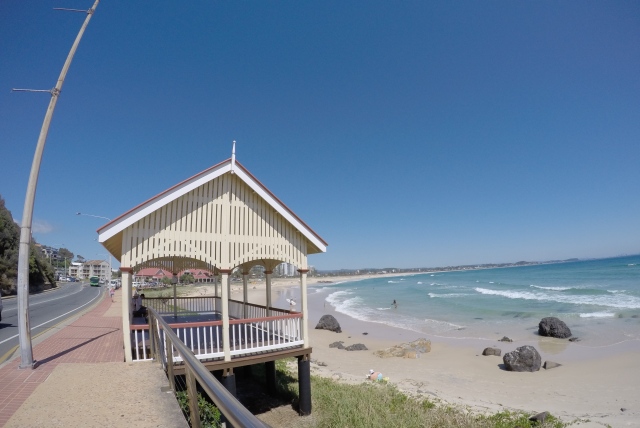 The Kirra Point shelter shed.