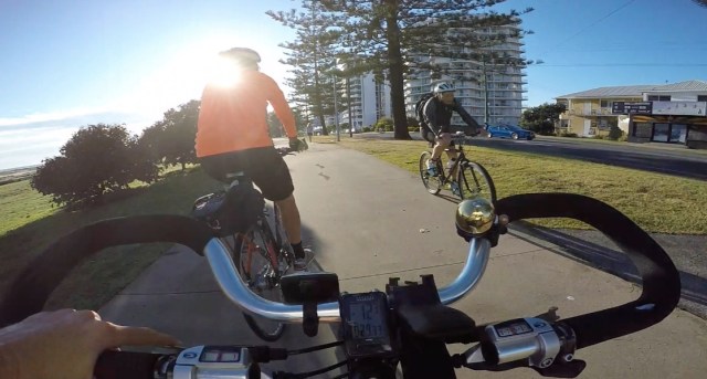 Peak hour morning commute.